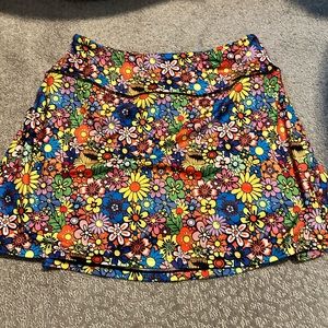 Floral tennis skirt/skort size medium